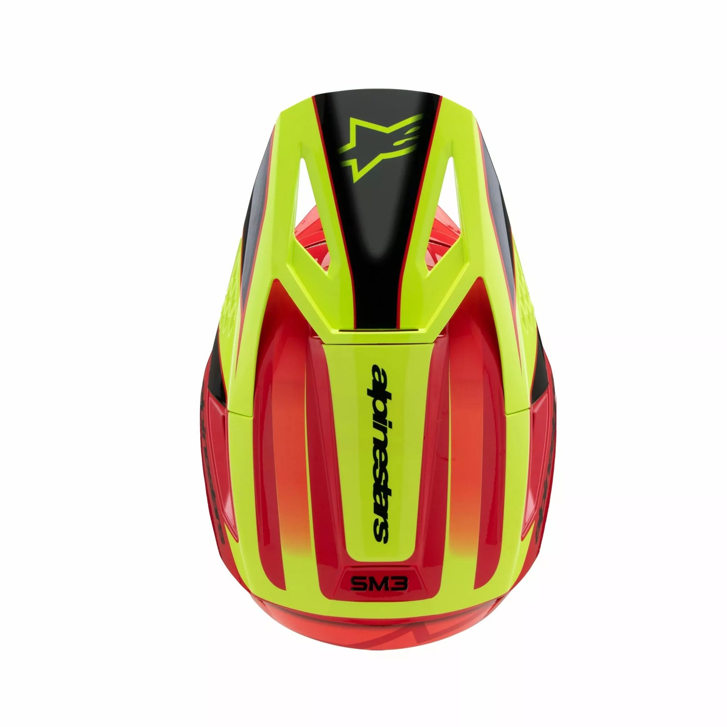 Alpinestars Supertech M3 Fray Helmet Red Yellow Youth