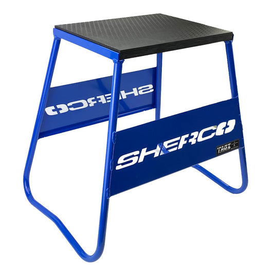 MOTOCROSS STAND BLUE SHERCO LOGO MX STAND SHOW ROOM STAND 440 mm