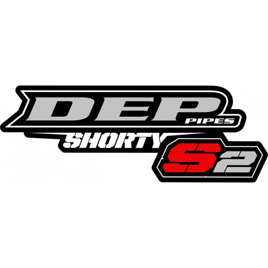 DEP S2 Shorty 2 Stroke Silencer Genuine DEP Replacement Decal Sticker