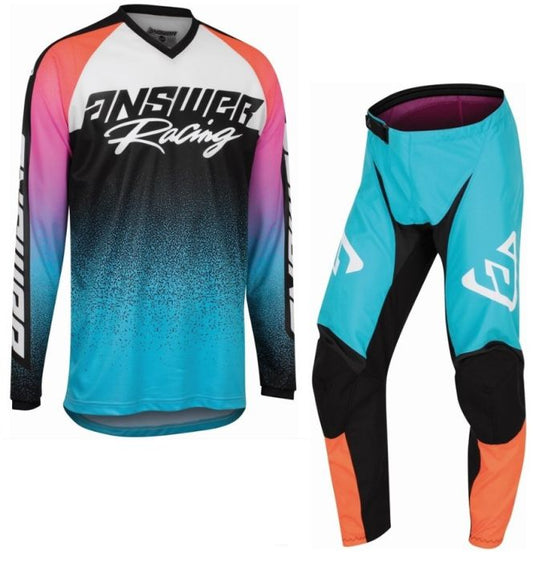 Answer Motocross Kit Syncron Jersey Pant Combo MX Off Road Astana Hyper Orange