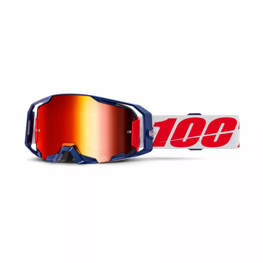 100% ARmatic Goggle Red White Mirror