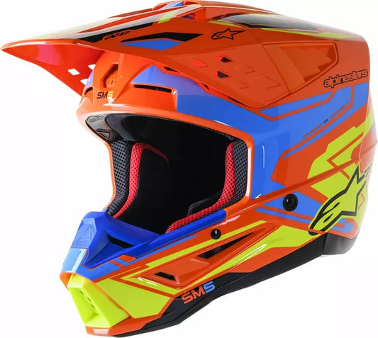 Alpinestars Supertech M5 Action 2 Helmet Orange Adult