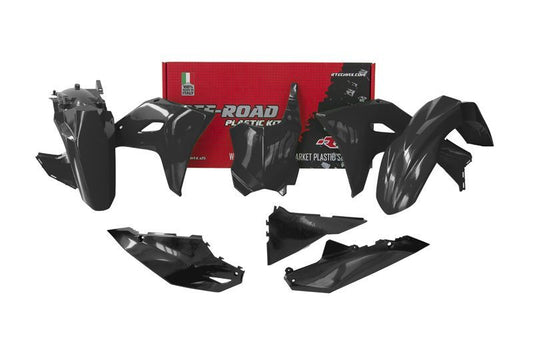 PLASTIC KIT RTECH KAWASAKI KXF250 KXF450 2024-2025 BLACK