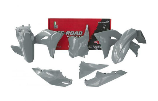 PLASTIC KIT RTECH KAWASAKI KXF250 KXF450 2024-2025 QUANTUM GREY