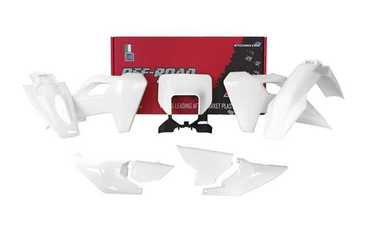 PLASTIC KIT RTECH HUSQVARNA TE FE 150-500 2024 WHITE