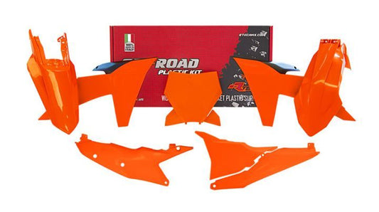 RTECH Plastic Kit KTM SX SXF XC XCF 125 - 450 2023-2024 NEON ORANGE
