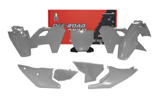 PLASTIC KIT RTECH HUSQVARNA TC125/250 TX300 FC250/350/450 FX350/450 2023-2024 QUANTUM GREY
