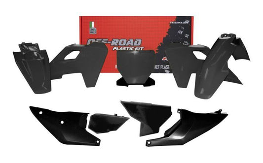 PLASTIC KIT RTECH HUSQVARNA TC125/250 TX300 FC250/350/450 FX350/450 2023-2024 BLACK