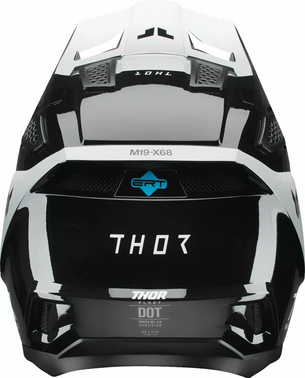 THOR Fleet Storm Helmet NEW 2025 Motocross Helmet Adult BLACK WHITE