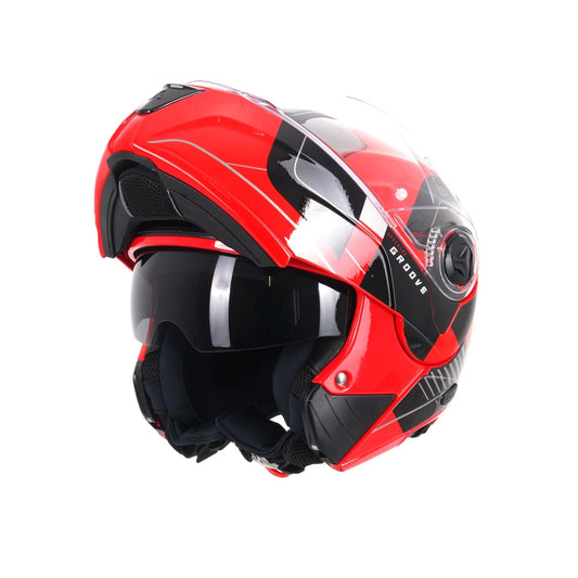 Airoh Specktre Flip-Front Motorcycle Helmet Flip Up Red