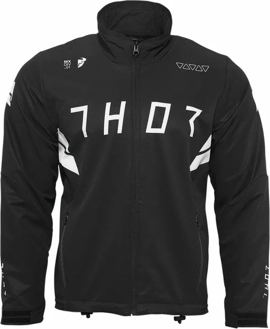 Thor Warmup Motorcycle Motorbike Motocross Jacket Black / White