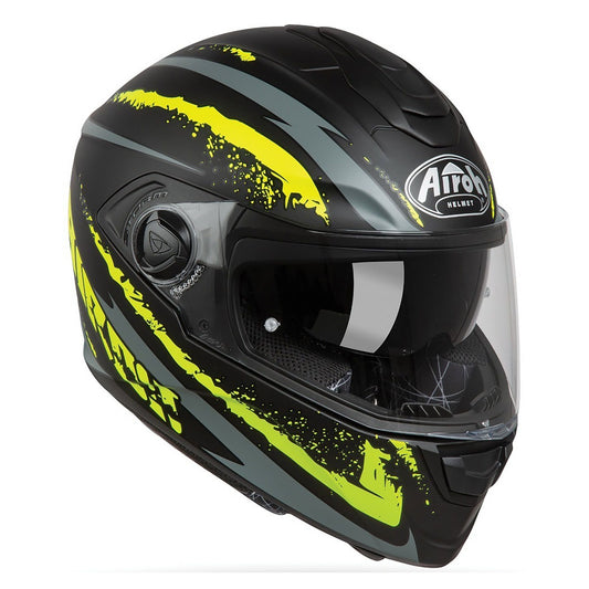 Airoh ST 301 Full Face Motorcycle Helmet - Logo Yellow Matt - LARGE