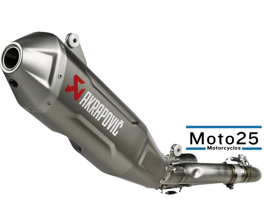 AKRAPOVIC Evo Line Exhaust System YAMAHA YZF 250 WRF 250 YZF 250X 2024 - 2025 TITANIUM