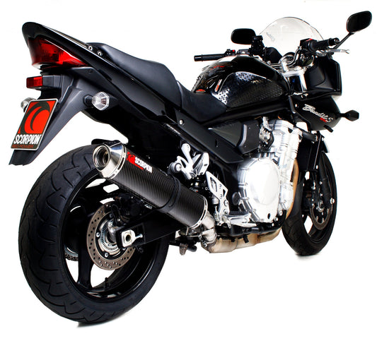 Suzuki GSF1250 Bandit Factory Oval Slip-on - Carbon Fibre Sleeve - Scorpion Exhaust