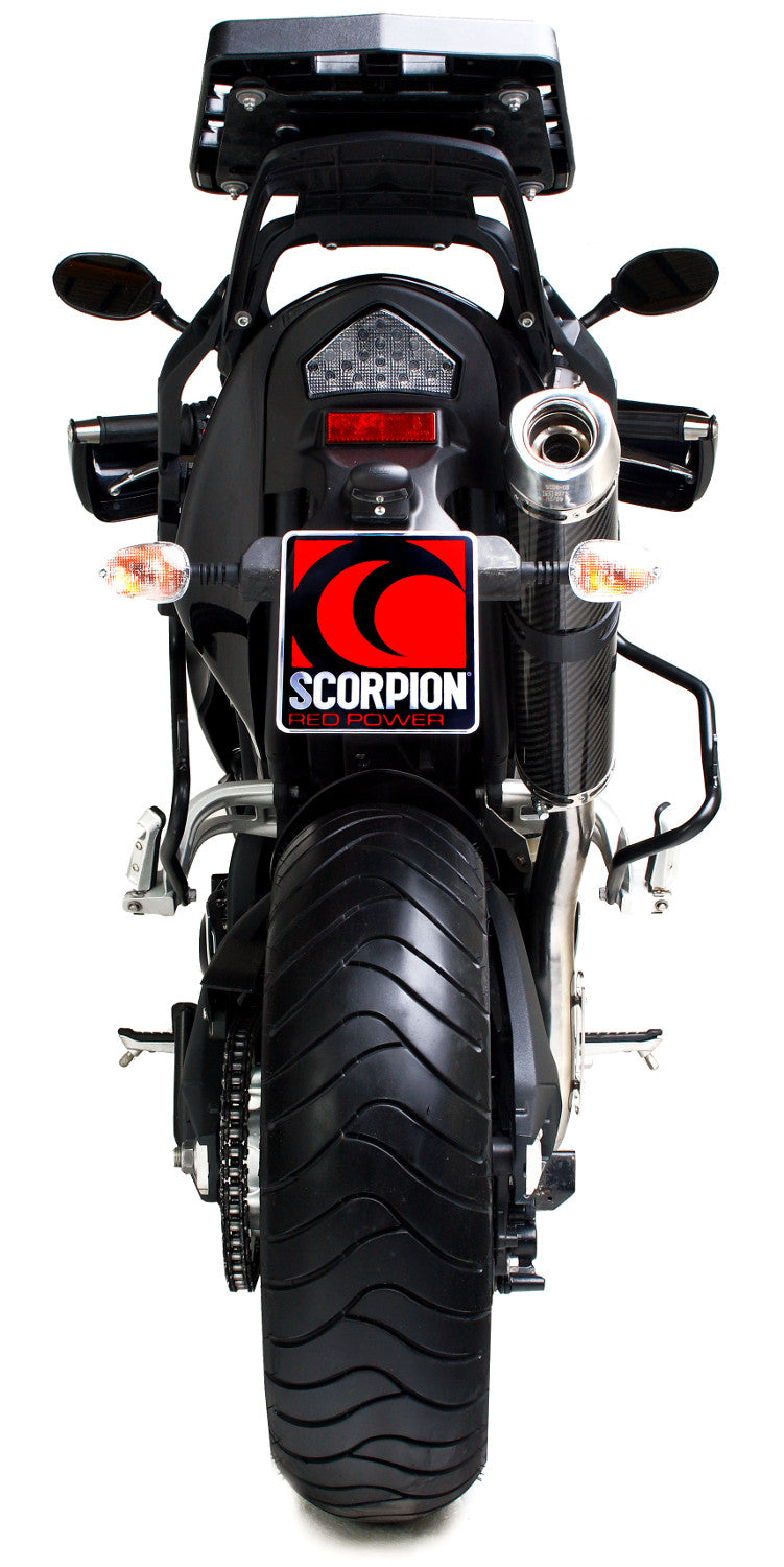 Triumph Tiger 1050 Factory Oval Slip-on - Carbon Fibre Sleeve - Scorpion Exhaust