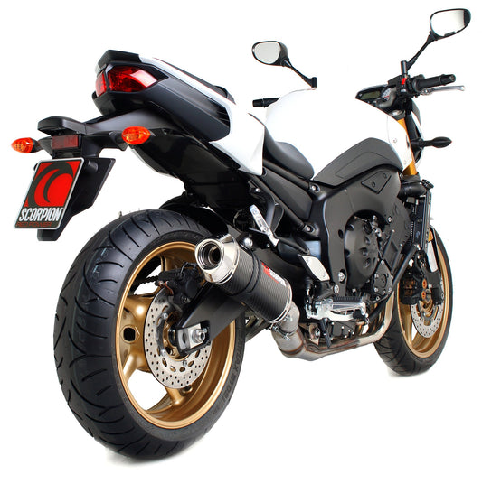Yamaha FZ8 / Fazer 8 Factory Oval Slip-on - Carbon Fibre Sleeve - Scorpion Exhaust