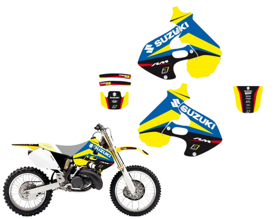 Suzuki RM 125 250 Graphics 96 97 98 99 00 Blackbird Dream 4 Sticker Kit 2310N