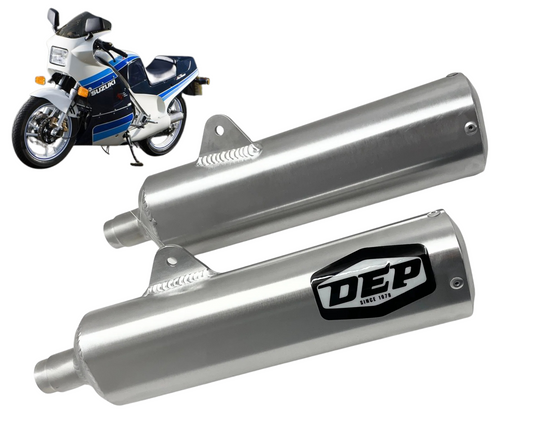 DEP Pair Exhaust Silencers Suzuki RG250 MK111 MK3 RG 250