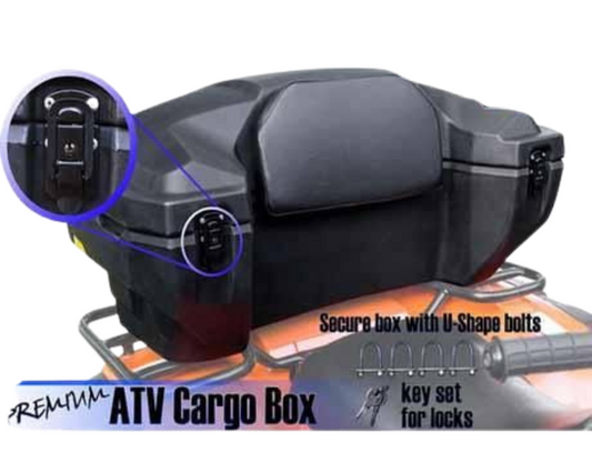 ATV CARGO BOX 81L FARM QUAD ATV SPORTS STORAGE 970 x 550 x 430mm