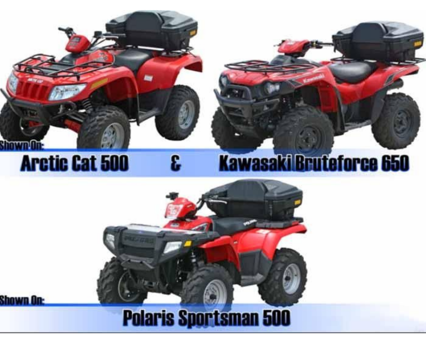 ATV CARGO BOX 81L FARM QUAD ATV SPORTS STORAGE 970 x 550 x 430mm