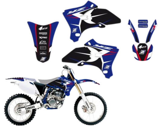 Yamaha YZF250/450 Graphics Kit 03-05 DREAM-4, BLACKBIRD DECAL KIT 2230N