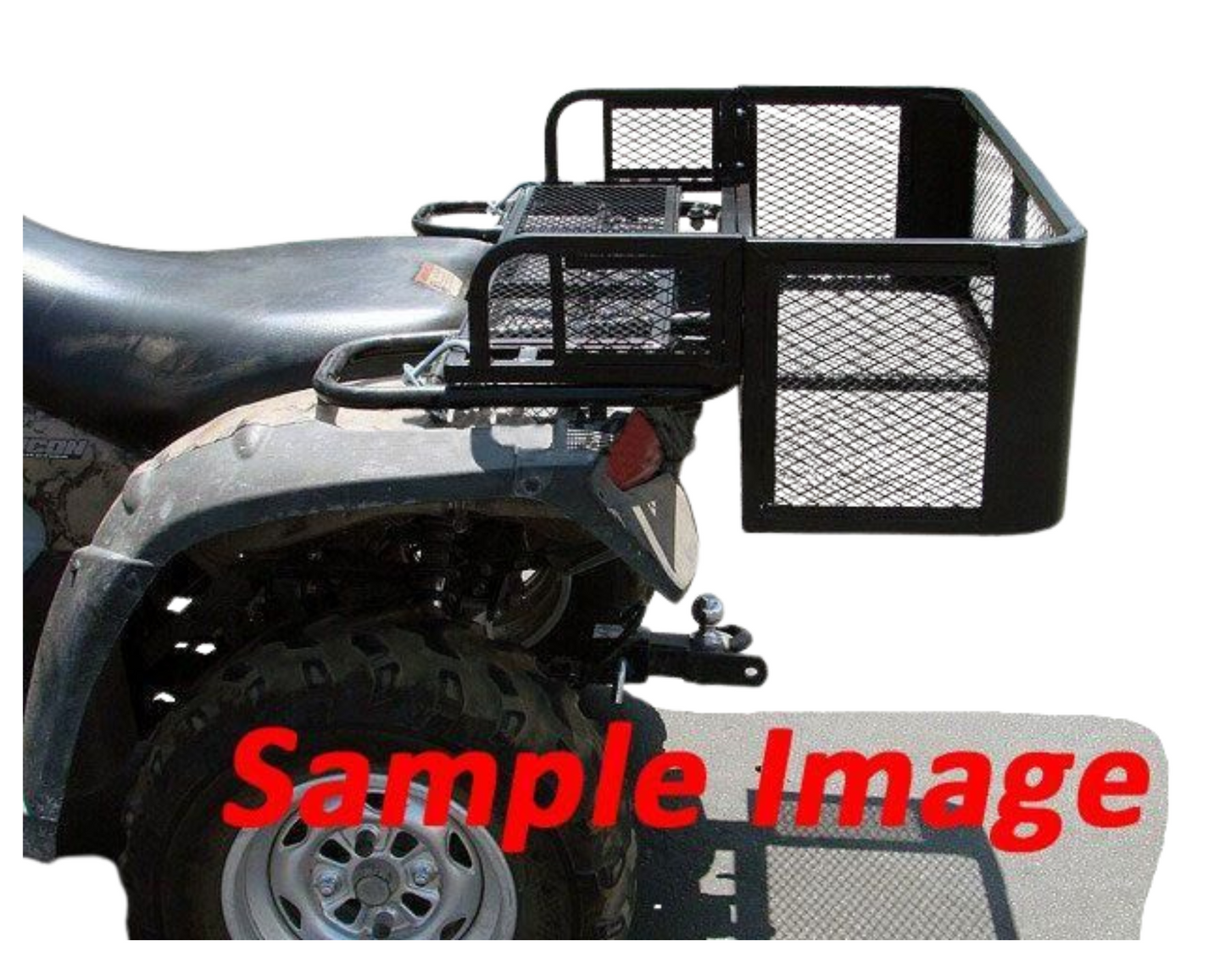 ATV STEEL CARGO RACK / WIRE BASKET REAR DROP 105x73cm FARM QUAD STORAGE