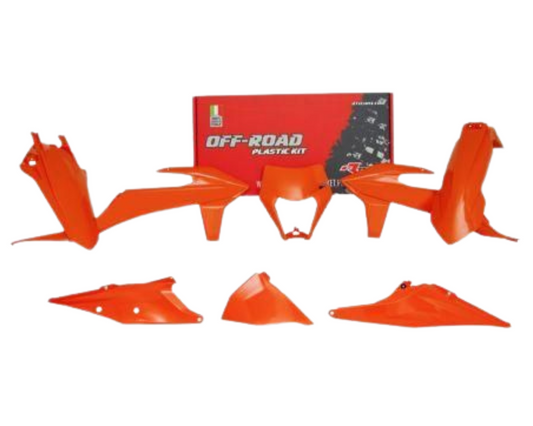 RTECH Plastic Kit KTM EXC EXC-F XC-W 125 - 500 2017 - 2023 ORANGE