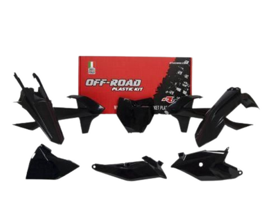 RTECH Plastic Kit KTM GASGAS MC85 SX85 2018 - 2024 BLACK