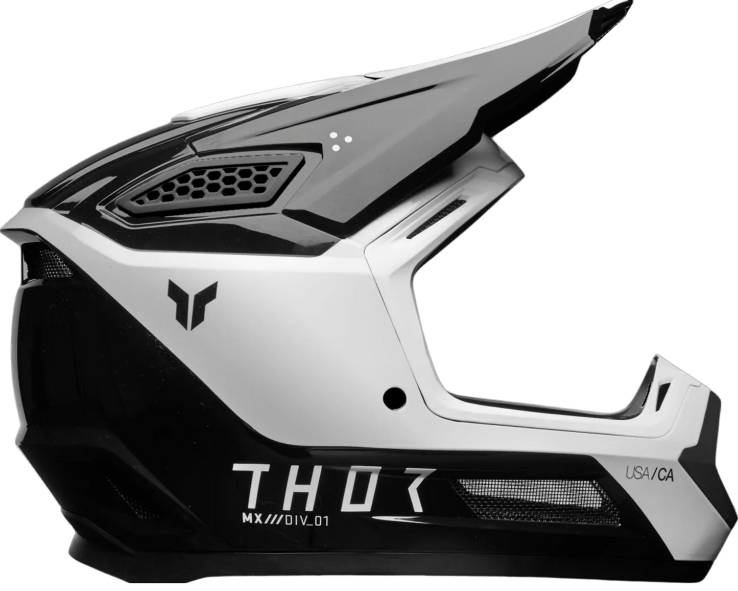 THOR Fleet Storm Helmet NEW 2025 Motocross Helmet Adult BLACK WHITE