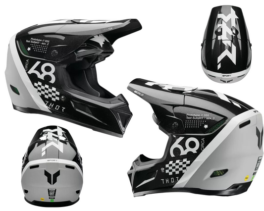 Thor Reflex Sport Riot MIPS MX Motocross Helmet Black / White