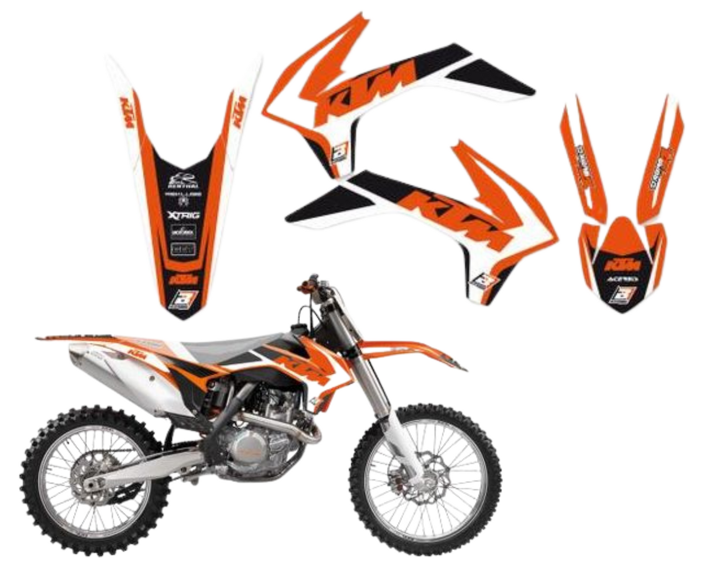 KTM SX 125 150 250 SXF 250 350 450 13 14 15 DREAM 4 GRAPHIC KIT