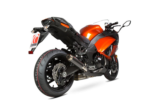 Kawasaki Z1000 SXRP1-GP Slip-on (Pair) - Carbon Fibre Sleeve (Does not fit with panniers) - Scorpion Exhaust