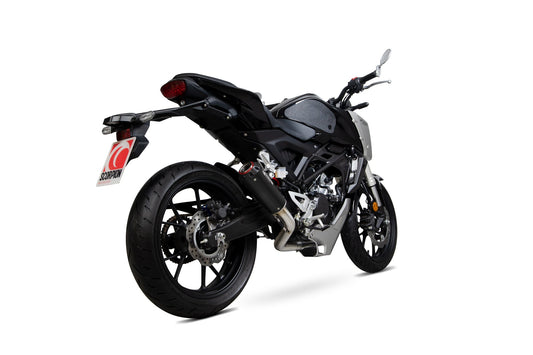 Honda CB125 R Red Power Full System - Black Ceramic Coated Sleeve - Scorpion Exhaust