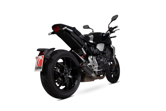 Honda CB1000 R Red Power Slip-on - Black Ceramic Coated Sleeve - Scorpion Exhaust