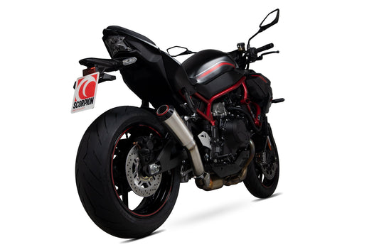 Kawasaki Z H2 Red Power Slip-on - Brushed Stainless Steel Sleeve - Scorpion Exhaust