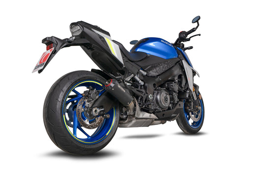 Suzuki GSX-S 1000 Red Power Slip-on - Black Ceramic Coated Sleeve - Scorpion Exhaust