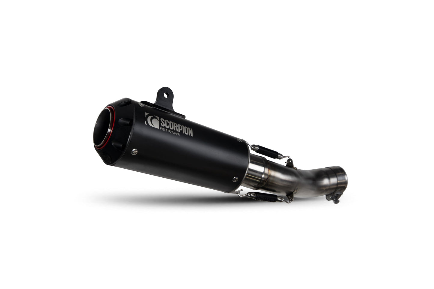 Triumph Speed Triple R / Speed Triple S / Speed Triple RS Red Power Slip-on - Black Ceramic Coated Sleeve - Scorpion Exhaust