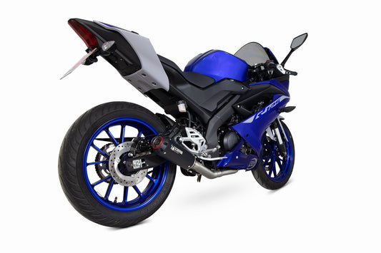 Yamaha YZF-R125 Red Power Full System - Black Ceramic Coated Sleeve - Scorpion Exhaust