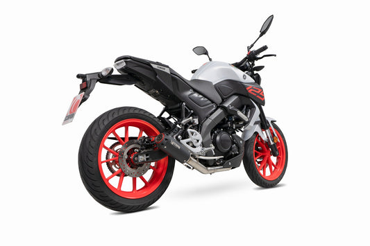 Yamaha MT-125 Euro 5 Red Power Full System - Black Ceramic Coated Sleeve - Scorpion Exhaust