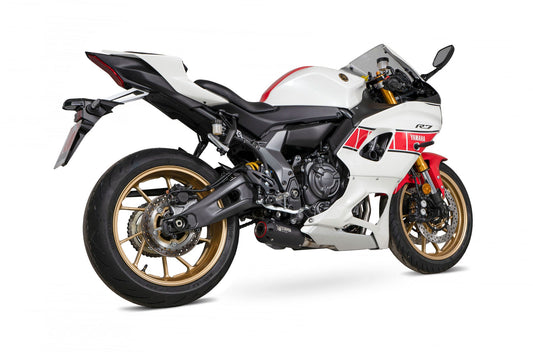 Yamaha YZF R7 Red Power Full System - Black Ceramic Coated Sleeve - Scorpion Exhaust