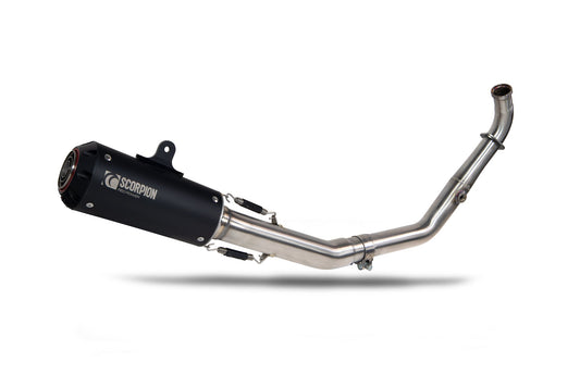 Yamaha YZF-R125 Euro 5+ / R15 V4 M Red Power Full System - Black Ceramic Coated Sleeve - Scorpion Exhaust