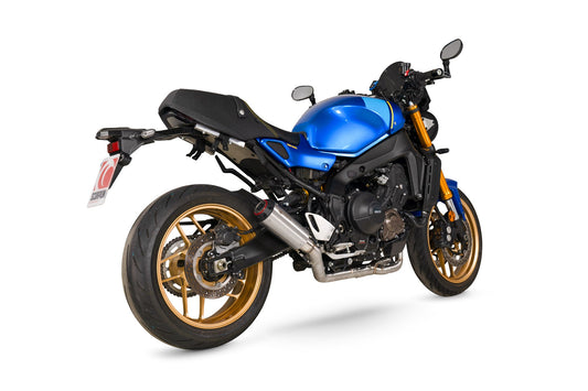 Yamaha XSR 900 Euro 5+Red Power Full System - Brushed Stainless Steel Sleeve - Scorpion Exhaust