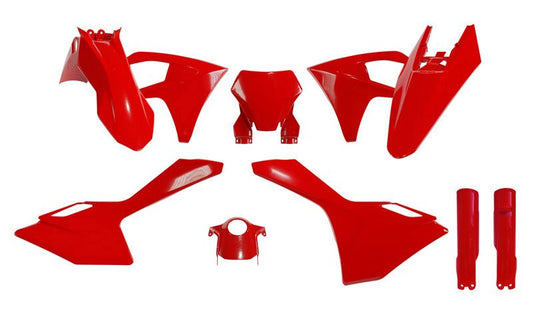 PLASTIC KIT RTECH GASGAS MC 125 - 450 2024-2025 OEM RED / FORK GUARDS