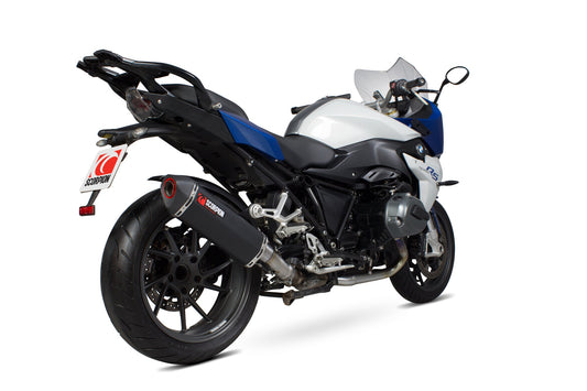 BMWR1200 R / R1200 RS Serket Parallel Slip-on - Black Ceramic Coated Sleeve - Scorpion Exhaust