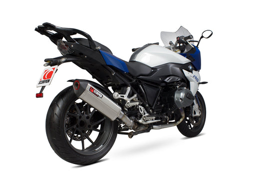 BMWR1200 R / R1200 RS Serket Parallel Slip-on - Brushed Stainless Steel Sleeve - Scorpion Exhaust