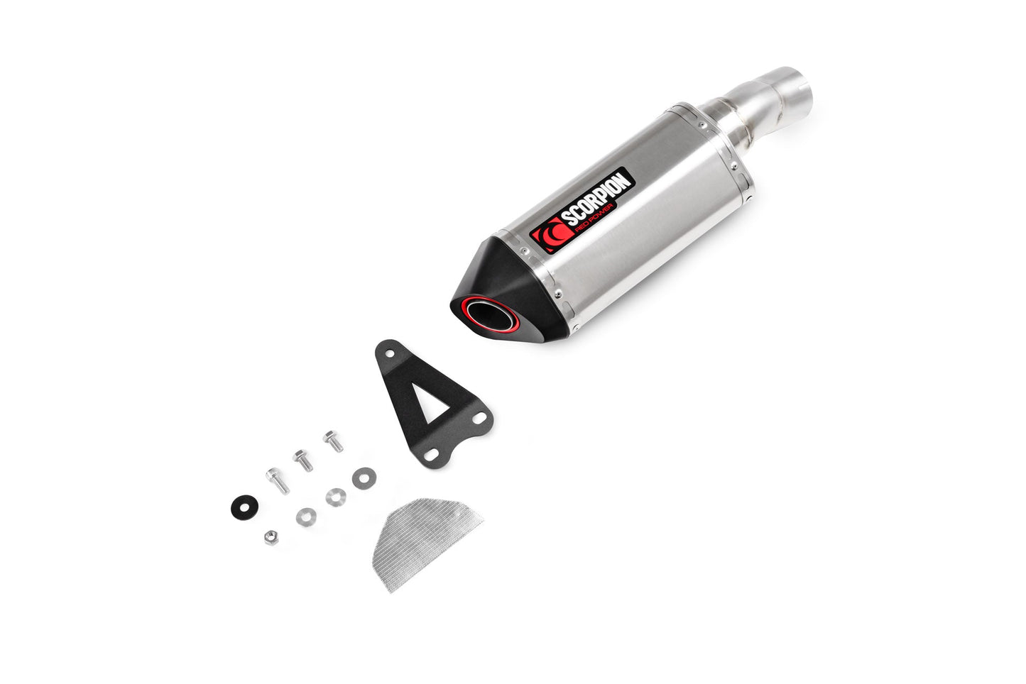 BMWS 1000 XR Serket Parallel Slip-on - Brushed Stainless Steel Sleeve - Scorpion Exhaust