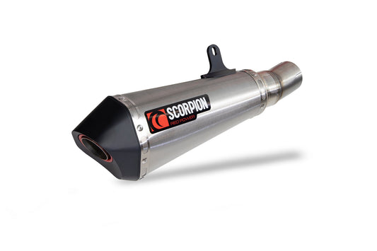 BMWM1000 R Serket Taper Slip-on - Brushed Stainless Steel Sleeve - Scorpion Exhaust