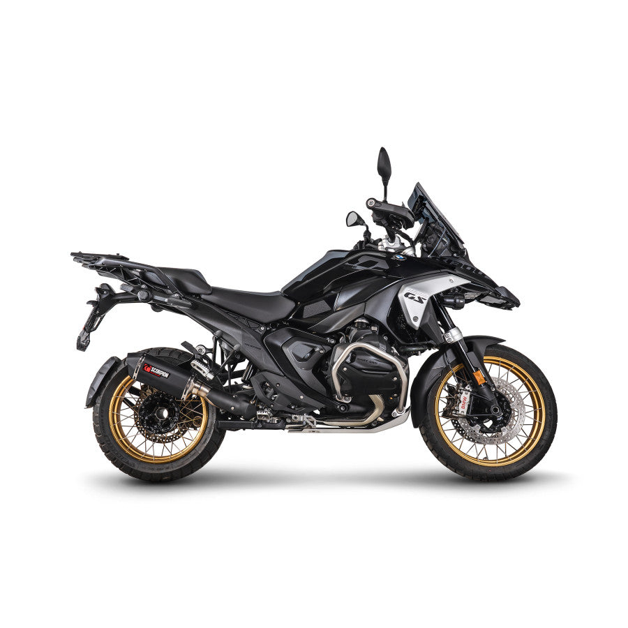 BMW R1300 GS Euro 5+ 2023 - 2025 Serket Parallel Slip-on Black Ceramic - Scorpion Exhaust (Copy)