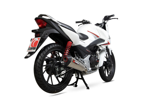 Honda CB125 F Serket Taper Full System - Titanium Sleeve - Scorpion Exhaust