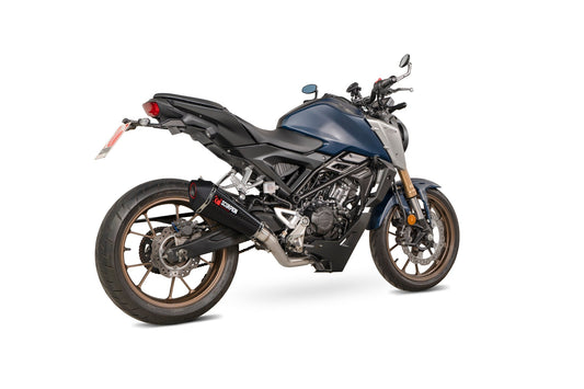Honda CB 125 R - Single lambda sensor models only Serket Taper Full System - Carbon Fibre Sleeve - Scorpion Exhaust